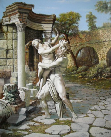 Ratto di Proserpina cm 80 x 100